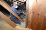 attic weatherization installation