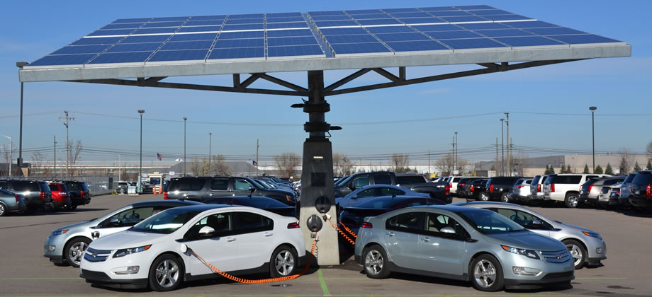 Solar tree Volt charging station