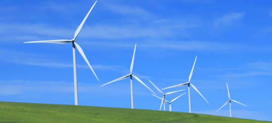 A wind farm in Eastern Washington