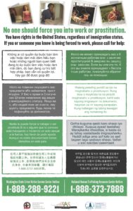 image human trafficking prevention poster with help line