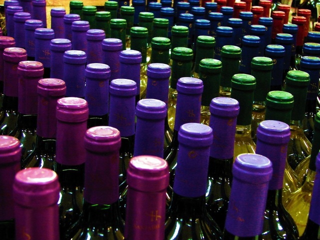 Bottles of wine photo