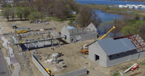 The first wine buildings are already under construction at Columbia Gardens Urban Wine and Artisan Village along Columbia Drive in east Kennwick.