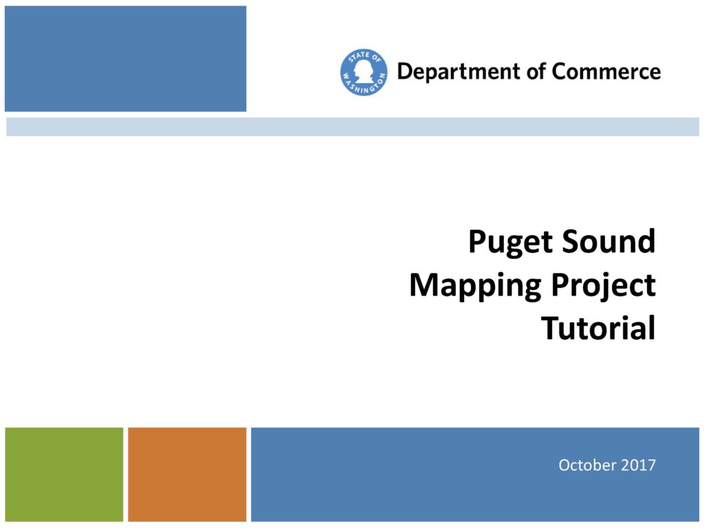 Puget Sound Maps Project Tutorial