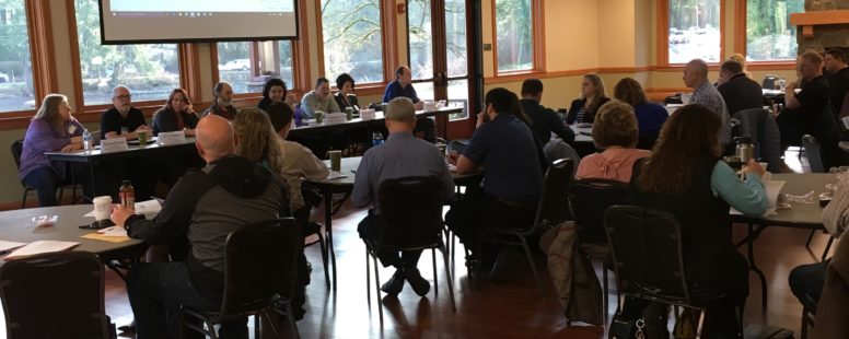 Shot of the funding panel overview session at the Tools for Funding Future Infrastructure Projects training at Camas, WA on February 7, 2018.