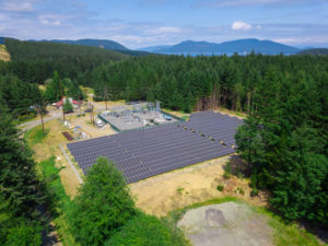 OPALCO 504 kW community solar array on Decatur Island