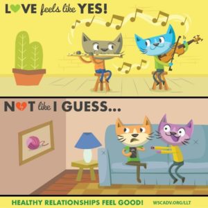 Graphic: Love feels like yes, not I guess