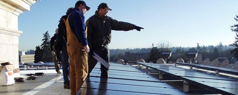 Solar panels installed on Capitol building