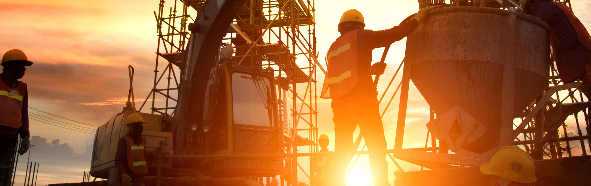 Man working on construction site