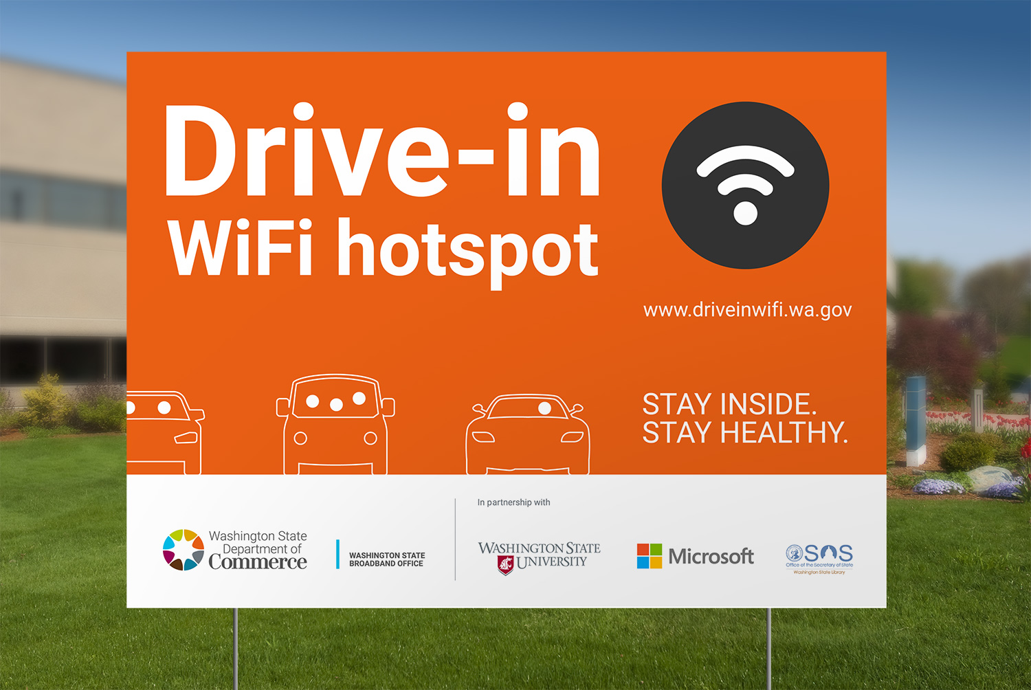 Drive-in WiFi hotspot sign