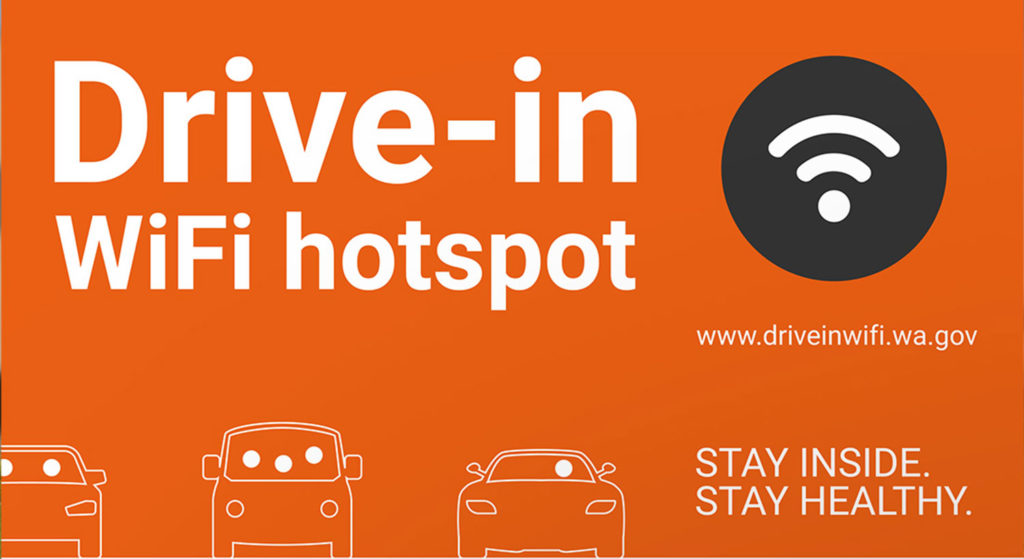 Drive in WiFi sign