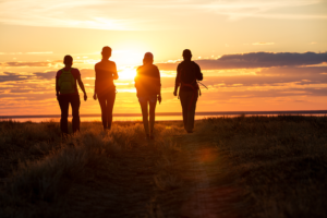 Walking into horizon