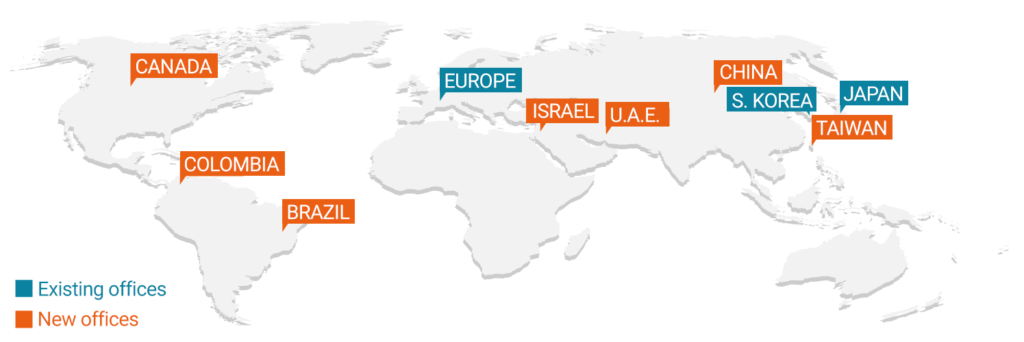 Map of International Representations