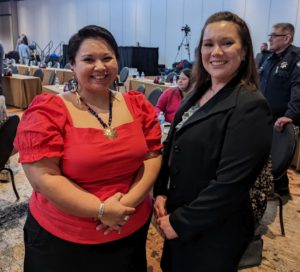 Chairwoman Rosemary LaClair, Nooksack Tribe, Michelle Gladstone-Wade Tribal Liaison COMM