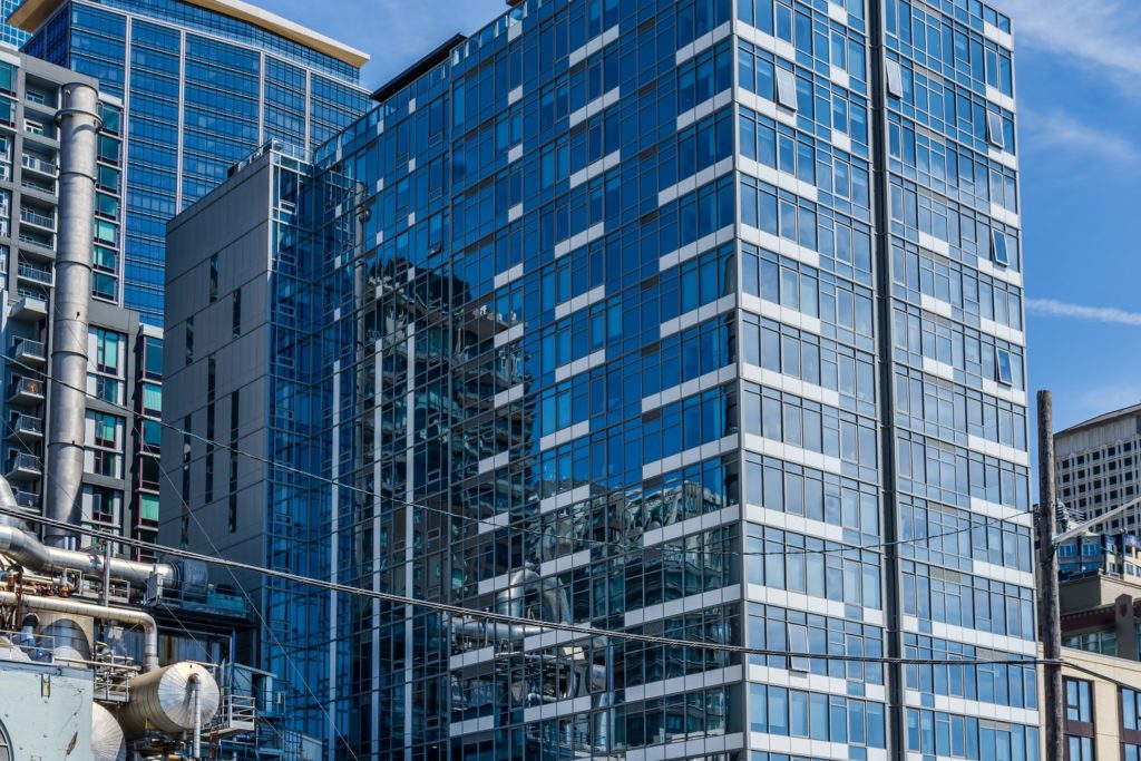 Seattle Skyscraper with Reflection