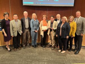 Bellevue city council receives award at city hall