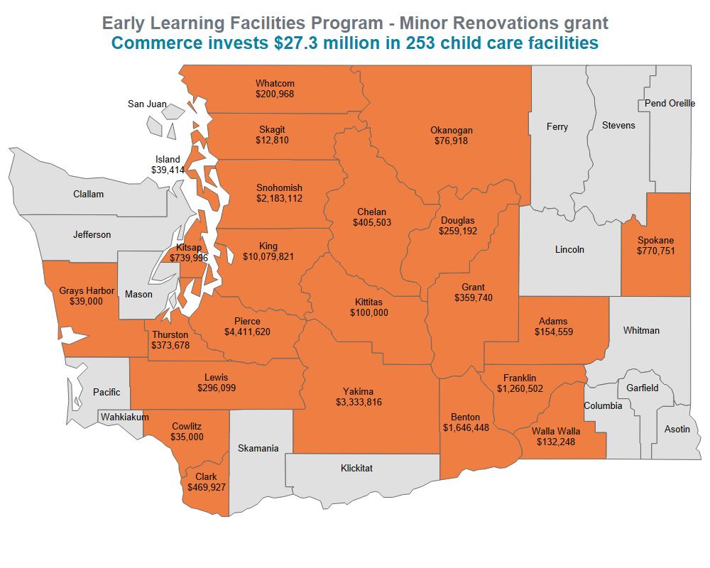 Early Learning Facilities Program - Minor Renovations grant