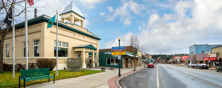 Street view of Newport city hall