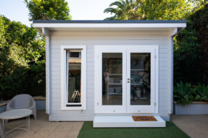 Photo of detached accessory dwelling unit in backyard