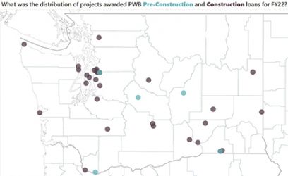 Geographic distribution of PWB Traditional Programs awards for FY22